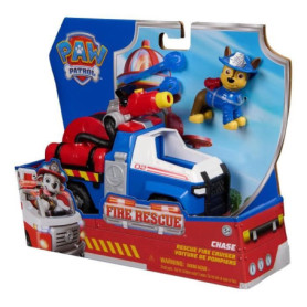Figurine Chase - Véhicules + 2 projectiles - des 3 ans - Fire Rescue - La Pat'Patrouille Figurine Chase - Véhicules + 2 projectiles - des 3 ans - Fire Rescue - La Pat'Patrouille