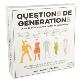 Questions de générations - 2000 questions et 100 défis amusants - Jeu de société - des 8 ans Questions de générations - 2000 questions et 100 défis amusants - Jeu de société - des 8 ans