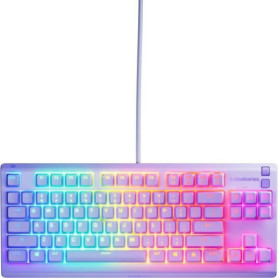 Clavier gaming filaire - STEELSERIES - Apex 3 TKL - Azerty - Lavande Clavier gaming filaire - STEELSERIES - Apex 3 TKL - Azerty - Lavande