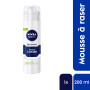 NIVEA MEN Peau Sensible Mousse à Raser (200 ml), crème de rasage enrichie en camomille et en hamamélis, soin rasage 0% alcool po