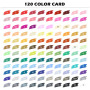 ABEIER Feutre a Alcool,120 Couleurs Feutre Alcool Double Pointe Permanents Marqueur Kit,Marqueurs de Dessin Pour Adultes Peintur