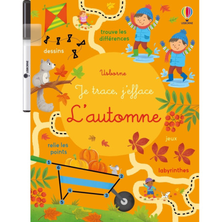 L'automne - Je trace, j'efface - dès 3 ans