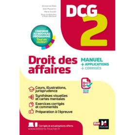 DCG 2 - Droit des affaires - Manuel et applications 2025-2026 DCG 2 - Droit des affaires - Manuel et applications 2025-2026