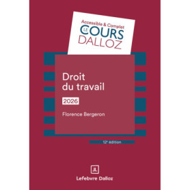 Droit du travail 2026. 12e éd. Droit du travail 2026. 12e éd.