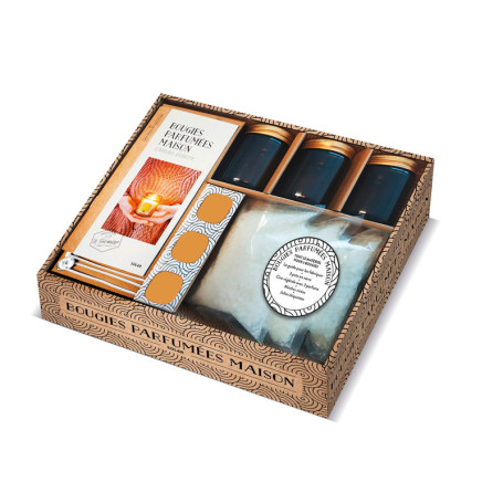 Coffret bougies parfumées maison