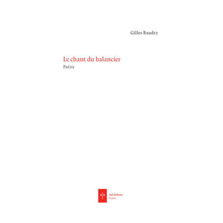 Le chant du balancier