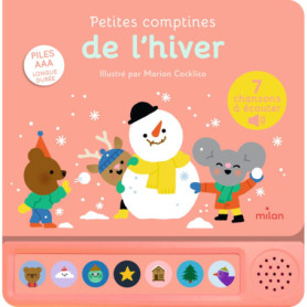 Contes et comptines à écouter - Petites comptines de l'hiver- LIVRE SONORE - Dès 1 an Contes et comptines à écouter - Petites comptines de l'hiver- LIVRE SONORE - Dès 1 an