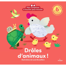 Mes comptines à toucher pour écouter - Drôles d'animaux ! - LIVRE SONORE ET À TOUCHER - Dès 1 an Mes comptines à toucher pour écouter - Drôles d'animaux ! - LIVRE SONORE ET À TOUCHER - Dès 1 an