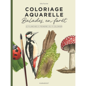 Coloriage aquarelle - Balades en forêt Coloriage aquarelle - Balades en forêt