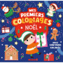 Mes premiers coloriages avec contours colorés - Noël