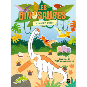 Les dinosaures : Je colorie et je colle Les dinosaures : Je colorie et je colle