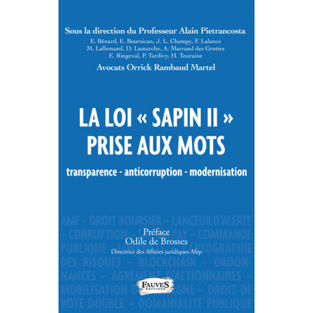 La loi "Sapin II" prise aux mots