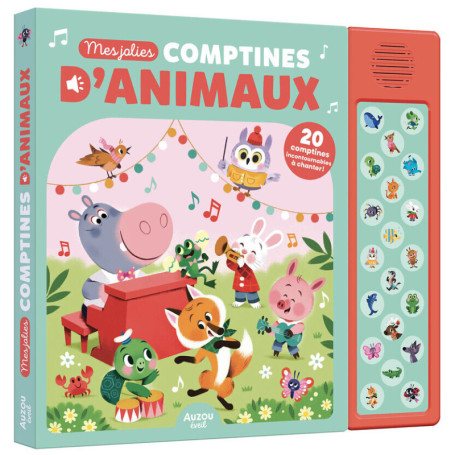 Mes jolies comptines d'animaux - 20 puces sonores