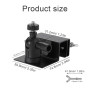 HERKINDNESS Support Camera Gouttiere, Alliage D'aluminium Support Gouttiere Camera Exterieur, Peut Pivoter à 360 Degrés, Install