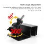 HERKINDNESS Support Camera Gouttiere, Alliage D'aluminium Support Gouttiere Camera Exterieur, Peut Pivoter à 360 Degrés, Install