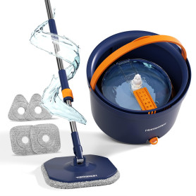 132cm Balai Serpillère avec Seau Essoreur, 2 en 1 Système de Filtre Ssépare la Saleté de l'eau Douce, Serpillere Microfibre pour 132cm Balai Serpillère avec Seau Essoreur, 2 en 1 Système de Filtre Ssépare la Saleté de l'eau Douce, Serpillere Microfibre pour