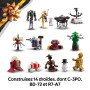 LEGO Star Wars Le Calendrier de l’Avent 2025 - Jeu pour Garçon ou Fille dès 6 Ans - Compte à Rebours Avant Noël avec 24 Surprise