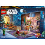 LEGO Star Wars Le Calendrier de l’Avent 2025 - Jeu pour Garçon ou Fille dès 6 Ans - Compte à Rebours Avant Noël avec 24 Surprise