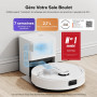 roborock Q10 S5+ Set Aspirateur Robot Laveur avec Station, 10000 Pa Aspiration, Vidage Automatique, Double Anti-emmêlement, Syst