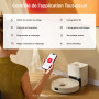 roborock Q10 S5+ Set Aspirateur Robot Laveur avec Station, 10000 Pa Aspiration, Vidage Automatique, Double Anti-emmêlement, Syst