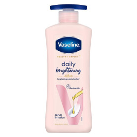 Vaseline Healthy Bright, Crème Hydratante Éclaircissante Quotidienne, 400 ml, pour une Peau Éclatante, avec Vitamine B3, Peau Vi Vaseline Healthy Bright, Crème Hydratante Éclaircissante Quotidienne, 400 ml, pour une Peau Éclatante, avec Vitamine B3, Peau Vi