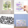 20 Feuilles A4 Papier Autocollant Imprimante Transparentes, A4 Papier Transparent Imprimable Feuille Autocollante en Vinyle pour