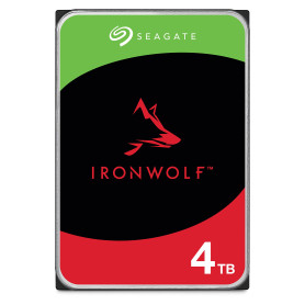 Seagate IronWolf 4To, Disque dur interne NAS HDD, CMR 3.5 Pouces SATA 6Goit/s 5 400 tr/min, 64 Mo de mémoire cache, pour NAS RAI Seagate IronWolf 4To, Disque dur interne NAS HDD, CMR 3.5 Pouces SATA 6Goit/s 5 400 tr/min, 64 Mo de mémoire cache, pour NAS RAI