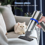 Aspirateur à Main, 25000Pa Aspirateur Voiture Puissant sans Fil, 4-en-1 Mini Aspirateur sans Fil, Mini Aspirateur 220000 TR/Min 