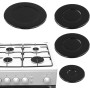 Lot de 4 cache-brûleurs à gaz 55 mm/75 mm/100 mm pour cuisinière à gaz SABAF (concave)