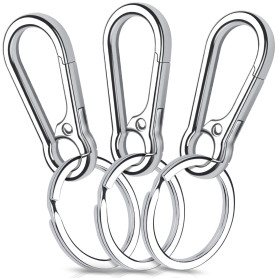 Caianwin 3 Pièces Mousqueton Porte Clé Porte Clef Mousquetons en Métal Porte-Clés Homme pour Accrocher dans Le Sac à Dos, Clés d Caianwin 3 Pièces Mousqueton Porte Clé Porte Clef Mousquetons en Métal Porte-Clés Homme pour Accrocher dans Le Sac à Dos, Clés d