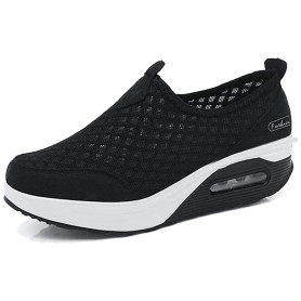 Femmes Minceur Chaussures Taille 35-42eu Marche Baskets Plate-Forme Chaussures Poids Air Léger Engrener Elastic Sports en Yoga à Femmes Minceur Chaussures Taille 35-42eu Marche Baskets Plate-Forme Chaussures Poids Air Léger Engrener Elastic Sports en Yoga à