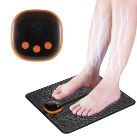 JIZZU EMS Massage des Pieds, Tapis électrique de Massage, 19 Niveaux d'intensité et 8 Modes, Appareil de Masseur Pied pour Améli JIZZU EMS Massage des Pieds, Tapis électrique de Massage, 19 Niveaux d'intensité et 8 Modes, Appareil de Masseur Pied pour Améli