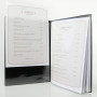 DAG STYLE Porte-Menu Ligne Risto, Format A5, Couleur Noir, fabriqué en Italie, pour Feuilles 21x14,8cm