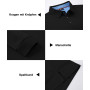 zitysport Polos Hommes Manches Longues Respirant Séchage Rapide Été Patte T Shirts pour Homme Casual Sport Shirt Basic Regular F