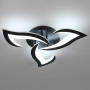 SENQIU Plafonnier Led Moderne, 36W 2900LM Luminaire Plafonnier Led Noir, Créatif Pétales Design Lampe de Plafond en Acrylique po