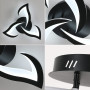 SENQIU Plafonnier Led Moderne, 36W 2900LM Luminaire Plafonnier Led Noir, Créatif Pétales Design Lampe de Plafond en Acrylique po