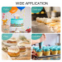 GONDNOWS Lot de 6 grandes douilles professionnelles (580, 2D, 2C, 1M，1A，6B) pour la décoration de gâteaux et cupcakes - Compatib