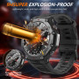 Diruite 4 Pièces Protection Écran pour Amazfit T-Rex 3 Verre Trempé,Anti-Rayures HD Verre Screen Protection pour Amazfit T-Rex 3