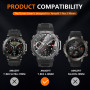 Diruite 4 Pièces Protection Écran pour Amazfit T-Rex 3 Verre Trempé,Anti-Rayures HD Verre Screen Protection pour Amazfit T-Rex 3