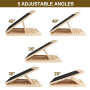 FoiiLiio Planche D'équilibre en Bois,Réglable Slant Board De Remise avec 5 Angles D'inclinaison,Antidérapante Pliable,Pour Étire