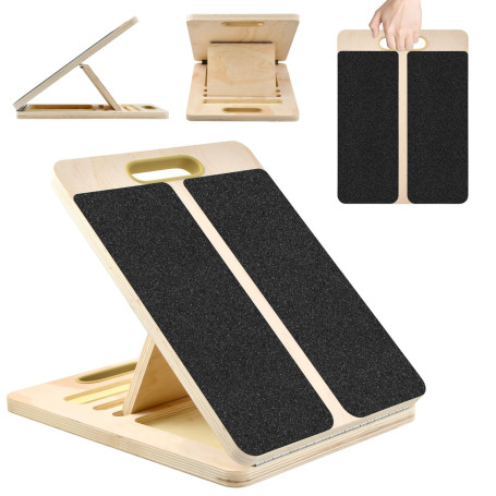 Planche Inclinée Professionnelle, Planche D'inclinaison Réglable et Étirement du Mollet, Planche Inclinée Kiné Plan Incliné Adul