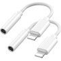 Unnderwiss Adaptateur pour i Phone Jack [Certifié MFi] 3,5 mm Adaptateur Casque pour i Phone Aux Audio Câble Jack Accessoires Co