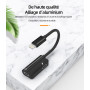Adaptateur Iphone Jack(2en1)certifié Apple MFI Lightning Ecouteur Chargeur Double Prise Accessoire Cable Voiture Casque Audio Câ