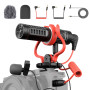 SMALLRIG Microphone Vidéo Universel avec Support Antichoc, Pare-Brise, Micro Compact sur Caméra pour Caméra Reflex Numériques et