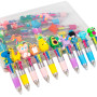 leyun Pack de 30 Stylos 4 Couleurs pour Enfants - Idéal pour Pochette Cadeau Anniversaire Enfant & Souvenirs