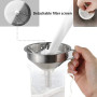 Filtre Résine Entonnoir Inox Filtrant à Peinture Acier Inoxydable Filtre à Double Filtre pour Impression 3D Résine Peinture Vern