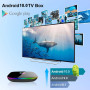 Android TV Box, Q Plus Android 10.0 TV Box 4GB RAM/32GB ROM H616 Quad-Core Support 2.4Ghz WiFi 6K HDMI DLNA 3D Smart TV Box