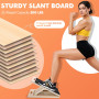 Planche Inclinée Professionnelle, Panneau Incliné Réglable en Bois Portable Planche d'Équilibre avec Poignée pour Mollet Squats 