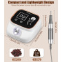 Exyvox Ponceuse Pour Ongles Professionnelle, Lime A Ongle Electrique, 45000RPM, Ponceuse Ongles avec Écran LCD, Ensemble d’acces