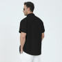 Gavliuu Chemises en Lin pour Homme avec Boutons cachés, Chemise d'été décontractée à Manches Courtes pour Homme